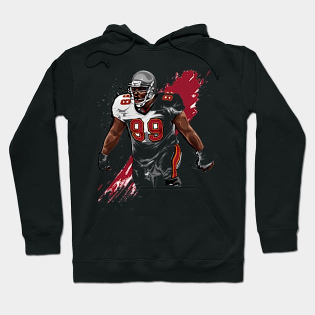 Warren Sapp Tamba Bay Liquefy Hoodie by caravalo